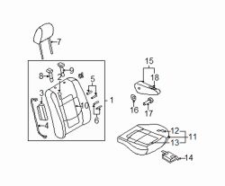 Mazda 5 Left Armrest cover | Mazda OEM Part Number C315-88-1C1-02