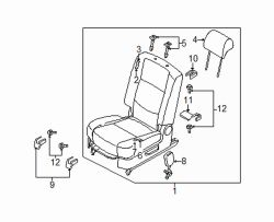 Mazda 5 Right Guide pin | Mazda OEM Part Number GJ6A-88-1G8-02