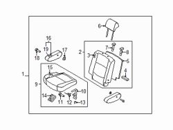 Mazda 5 Left Seat cushion | Mazda OEM Part Number CE49-88-260A-34