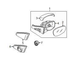 Mazda 5 Left Mirror base | Mazda OEM Part Number CC33-69-181A