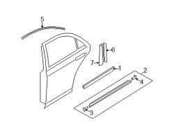 Mazda 5 Left Applique | Mazda OEM Part Number C235-50-8W4A