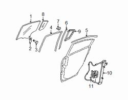 Mazda 5 Left Weatherstrip | Mazda OEM Part Number C235-73-83XC