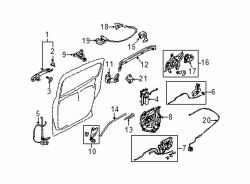 Mazda 5 Left Lock assy | Mazda OEM Part Number C235-73-310G