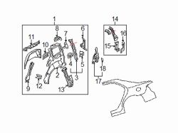 Mazda 5 Right Lower plate | Mazda OEM Part Number C235-70-481A