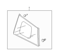 Mazda 5 Left Qtr glass | Mazda OEM Part Number C235-63-950C