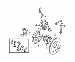 Mazda 5 Right Speed sensor | Mazda OEM Part Number BP4K-43-711B