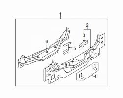 Mazda 5  Rear crossmember | Mazda OEM Part Number C235-70-761