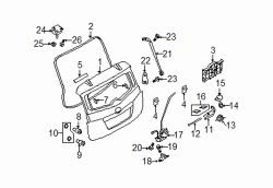 Mazda 5  Striker screw | Mazda OEM Part Number 9GG6-00-616B