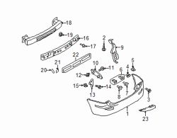 Mazda 5 Left Retainer screw | Mazda OEM Part Number 9CF6-00-516B