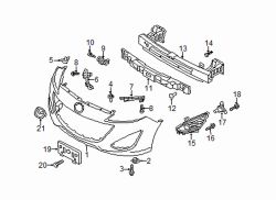 Mazda 5 Right Bracket bolt | Mazda OEM Part Number 9KK8-00-625B
