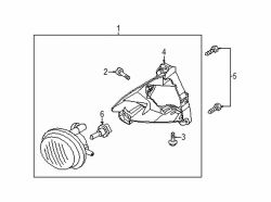 Mazda 5 Left Fog lamp assy | Mazda OEM Part Number CG36-51-690
