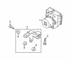 Mazda 5  ABS control unit mount bolt | Mazda OEM Part Number 9979-60-612