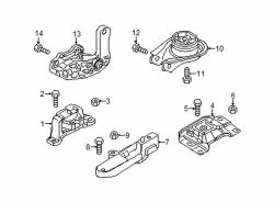 Mazda 5  Mount bracket | Mazda OEM Part Number BP4S-39-010E