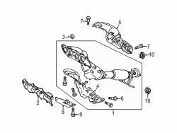 Mazda 5  Mnfd w/converter gasket | Mazda OEM Part Number L572-13-460