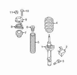 Mazda 5 Left Spring | Mazda OEM Part Number CG15-34-011