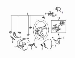 Mazda 5  Steering wheel | Mazda OEM Part Number BBM2-32-982-02