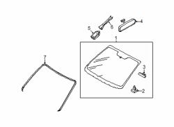 Mazda 5  Windshield stop | Mazda OEM Part Number C236-63-938