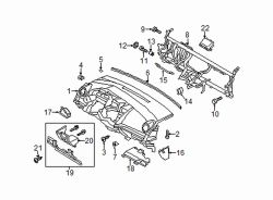 Mazda 5 Left Instrument panel mount bolt | Mazda OEM Part Number B455-55-561