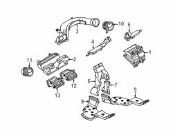 Mazda 5 Left Vent louver | Mazda OEM Part Number C514-64-930A