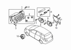 Mazda 5 Right Front dr speaker screw | Mazda OEM Part Number 9973-50-416