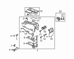 Mazda 5  Rear console screw | Mazda OEM Part Number 9986-50-516B