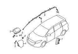 Mazda 5 Left Head air bag bolt | Mazda OEM Part Number 9946-30-616