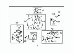 Mazda 5 Right Armrest cover | Mazda OEM Part Number C513-88-2A1-02