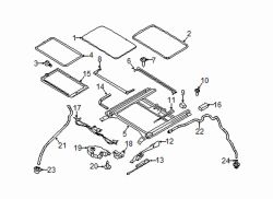 Mazda 5  Sunroof frame | Mazda OEM Part Number C238-69-840