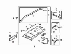 Mazda 5 Right Sunvisor screw | Mazda OEM Part Number 9987-20-520