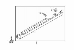 Mazda 5 Left Rocker molding | Mazda OEM Part Number C236-51-P50D-50