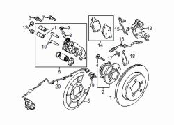 Mazda 5 Left Caliper bleeder screw | Mazda OEM Part Number BP4K-33-691