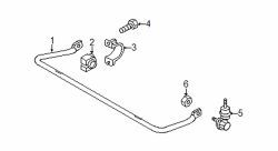 Mazda 5 Right Stabilizer link nut | Mazda OEM Part Number 9YB1-01-005