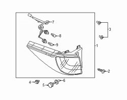Mazda 5 Right Tail lamp assy grommet | Mazda OEM Part Number B01W-51-142B
