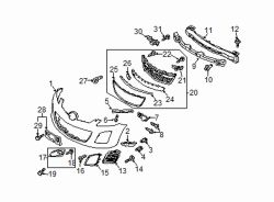 Mazda CX-7  Lower grille | Mazda OEM Part Number EH45-50-1T0J