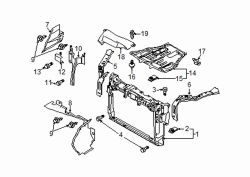 Mazda CX-7 Left Radiator support lower bolt | Mazda OEM Part Number 9KK6-00-620B