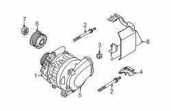 Mazda CX-7  Alternator nut | Mazda OEM Part Number 9994-00-801
