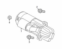 Mazda CX-7  Starter nut | Mazda OEM Part Number 9994-00-801