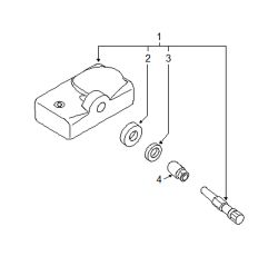 Mazda CX-7  TPMS sensor seal | Mazda OEM Part Number GN3A-37-142A