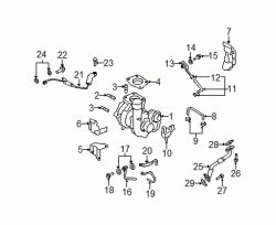 Mazda CX-7  Vacuum tube clip | Mazda OEM Part Number L3K9-13-532