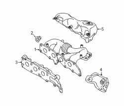 Mazda CX-7  Exhaust manifold nut | Mazda OEM Part Number JE10-40-355