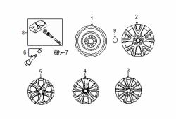Mazda CX-7  Wheel, alloy | Mazda OEM Part Number 9965-71-7070