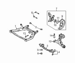 Mazda CX-7 Left Lower cntrl arm | Mazda OEM Part Number EH44-34-350