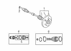 Mazda CX-7 Left Inner boot | Mazda OEM Part Number GP27-22-540
