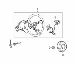 Mazda CX-7  Steering wheel bolt | Mazda OEM Part Number 9YA4-20-603