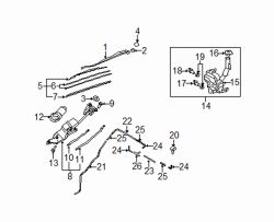 Mazda CX-7  Wiper motor screw | Mazda OEM Part Number L206-67-323