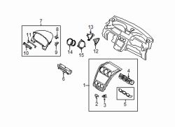 Mazda CX-7  Cluster cover clip | Mazda OEM Part Number J001-64-345