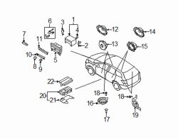 Mazda CX-7  Radio panel | Mazda OEM Part Number EG68-66-AH0A