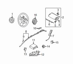 Mazda CX-7 Right Side impact sens | Mazda OEM Part Number GP9A-57-KC0