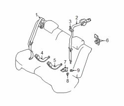 Mazda CX-7  Seat belt bezel | Mazda OEM Part Number G21B-57-914D-34