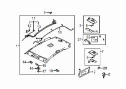 Mazda CX-7  Headliner | Mazda OEM Part Number EG26-68-030K-77